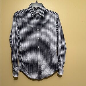 Merona Men's Black and White Gingham Shirt